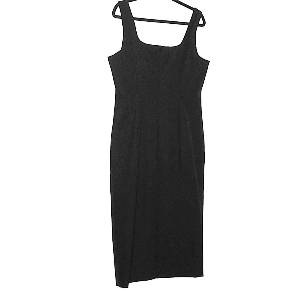 NWT Christian Lacroix Black Dress Sleeveless Midi Evening Stretch Scoop Neck L - Picture 6 of 11